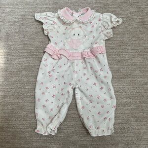 TINY TOTS Vintage One Piece Outfit Girls 3-6mo